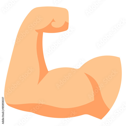 Bicep Flexing Arm Muscular Bodybuilding Strength