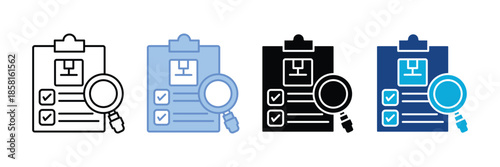 Inspection   Icon Set Multiple Style Collection