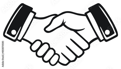 Two Hands Shaking Partnership Agreement Deal Making Negotiation Business Concept Design Agreement, Cooperation, Success