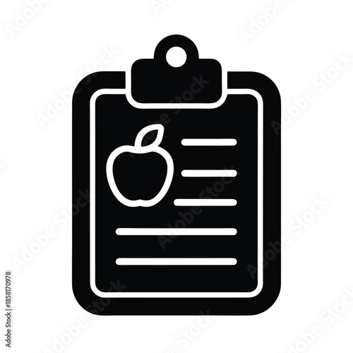 Nutritionist Clipboard Icon