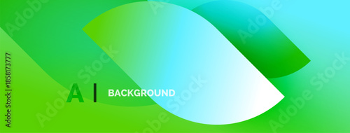 Abstract gradient background. Green, blue hues blend smoothly. Minimalist design, text reads AI BACKGROUND. Clean, modern aesthetic.