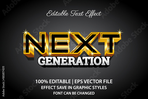 next generation 3d editable text effect