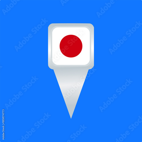 Japan Flag Location Pin Icon. Glossy Map Pointer Vector Illustration. Ideal for travel apps, navigation maps, geographic markers, tourism projects Free Download Japan Flag Location Pin Icon. Glossy Map Pointer Vector Illustration. Ideal for travel apps, navigation maps, geographic markers, tourism projects - GFXLoad