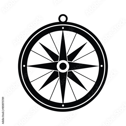 orienteering compass icon