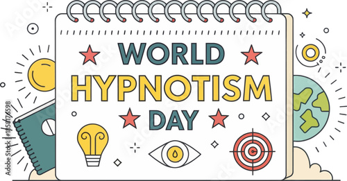 Hypnosis Mind Control Vector Graphic Isolated