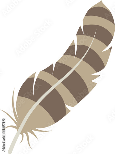 一本の鳥の羽根のアイコン