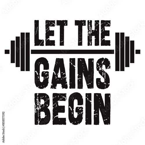 Let the gains begin: a powerful motivational barbell design for your fitness journey