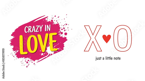 Vibrant love and affection concept with creative expressions