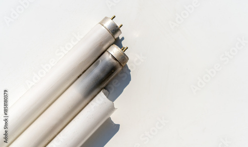 Schilderij op canvas Mercury-containing fluorescent lamps.Hazardous office waste.