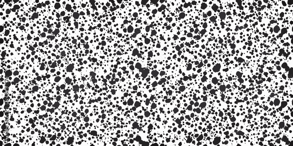 Φωτογραφία Abstract chaotic pattern of black and white speckled texture random distribution