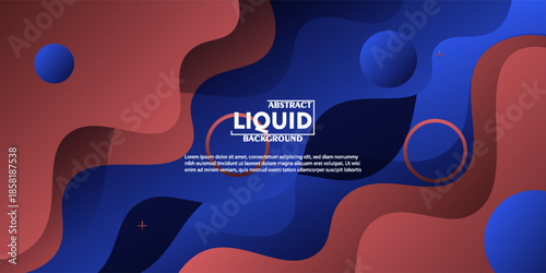 Trendy abstract red wave banner background. Simple, elegant background with a simple blue pattern concept. Vector eps10