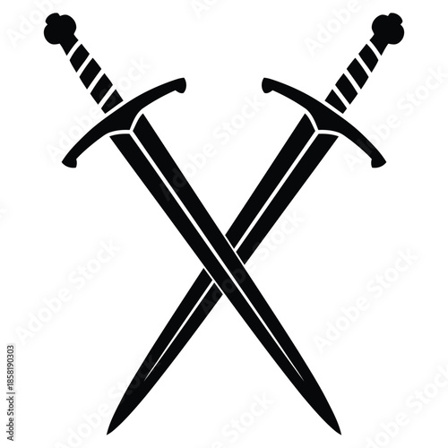 two crossed swords