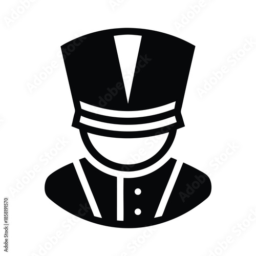 drum major parade hat icon