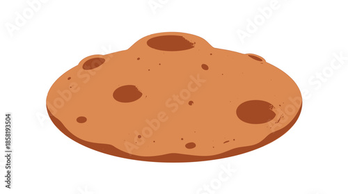 Asteroid with Craters, 3D Illustration