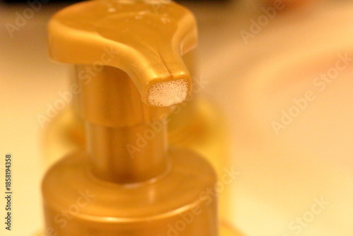 ソープボトルと泡