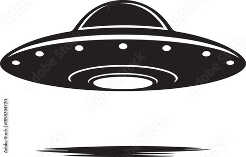 Mysterious UFO Silhouette Hovering Silently Unknown Phenomenon