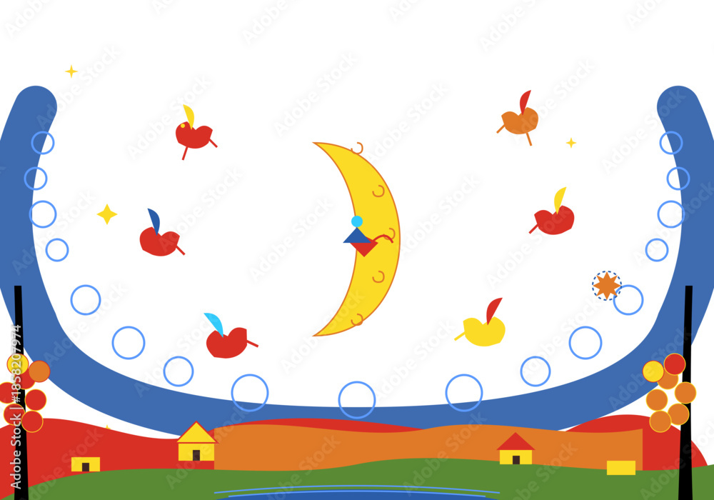 Obraz premium vector illustration of a fairy tale