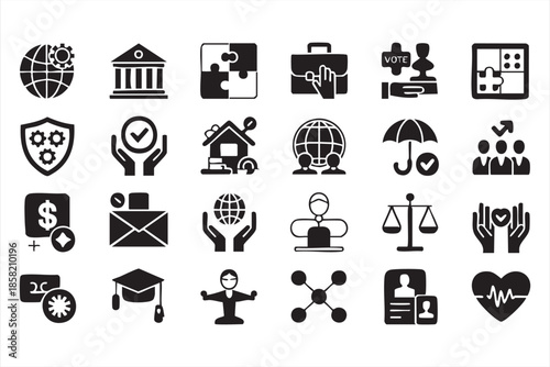 Public Sector UI Icons for Governance, Compliance and Institutional Systems