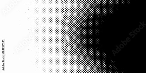 Seamless black and white abstract background featuring a metallic carbon fiber texture with an industrial steel mesh grid pattern and chrome circular hole design for a modern technology backdrop