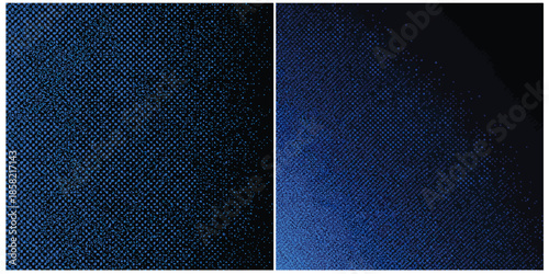 Abstract geometric halftone gradient made of blue squares back ground 2