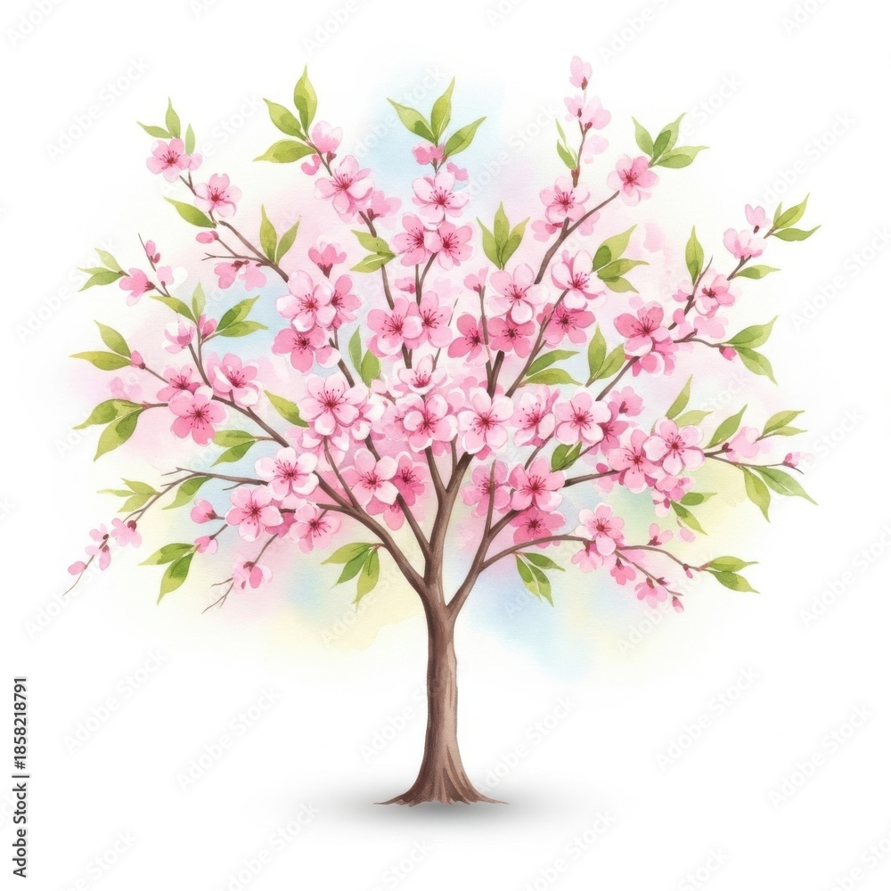 Obraz premium Blossoming cherry tree