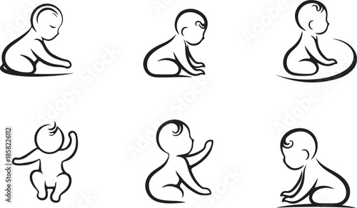 Abstract vector graphic with grayscale shades and a distinct silhouette