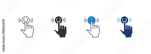 Button Icon Set Multiple Style Collection