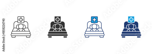 Patient Icon Set Multiple Style Collection
