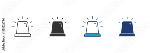 Emergency Icon Set Multiple Style Collection