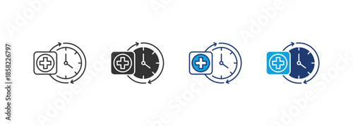 Survival Icon Set Multiple Style Collection