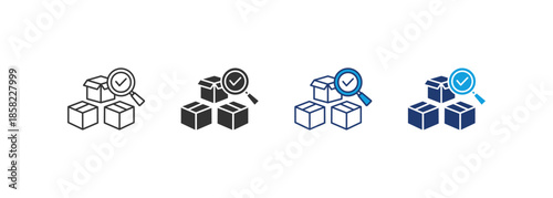 Quality Control Icon Set Multiple Style Collection