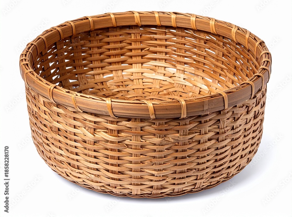 Fototapeta premium Water Hyacinth Basket Mockup – Sustainable Handmade Design