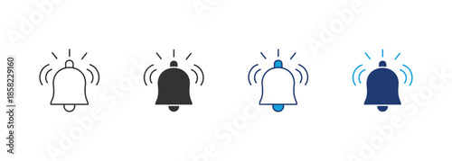 Alarm Icon Set Multiple Style Collection