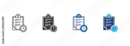 Task Icon Set Multiple Style Collection