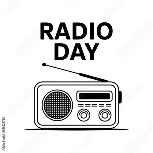 Celebrating radio day with a classic portable radio