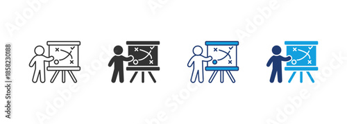 Plan Icon Set Multiple Style Collection