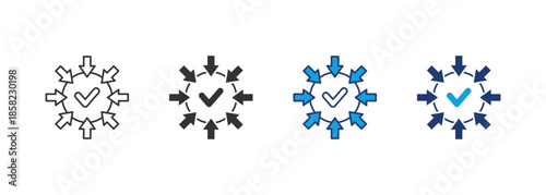 Focus Icon Set Multiple Style Collection