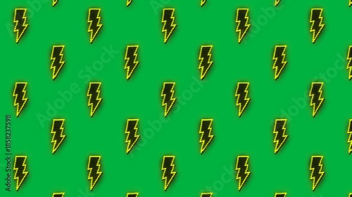 Retro 80s video game animation with alpha channel