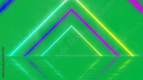 Neon Lights Pattern on Alpha Channel
