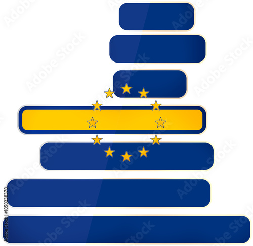 map shape of the EU as symb...