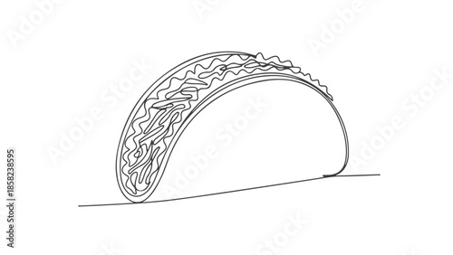 A continuous one line art vector illustration of a tiara on a white background showcasing a delicate wire frame with intricate designs
