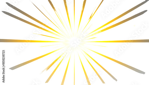 Radiant burst of light emanating from a central bright source, against a dark backdrop