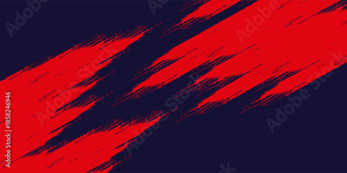 Halftone dots red and blue color pattern gradient grunge texture background. Dot pop art comic sport style modern.vector