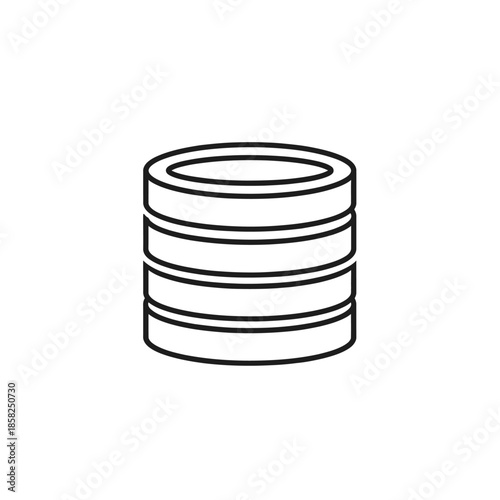 Minimalist Stack of Coins Illustration for Financial and Business Visuals