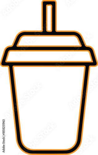 Illustrated smoothie cup Vector