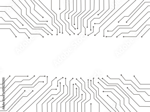 Geometric background and high tech circuit board connection system