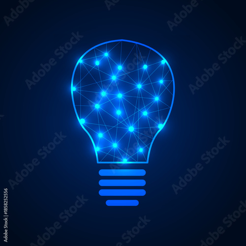 Geometric background and high tech circuit board connection system