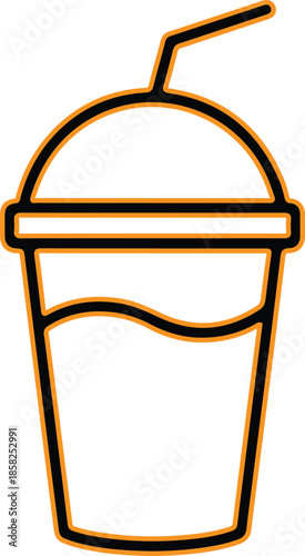 Illustrated smoothie cup Vector