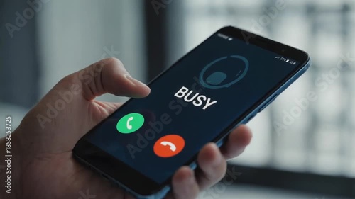 Wallpaper Mural Busy message on an incoming call. Torontodigital.ca