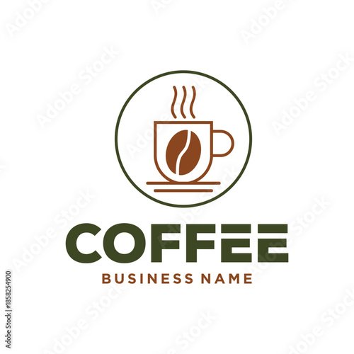 Coffee logo design template  Vector coffee logo for coffee shop  and any business related to coffee
